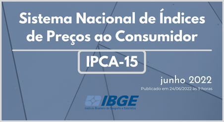 Sistema Nacional de Índices de Preços ao Consumidor IPCA-15, IBGE junho/2022