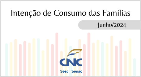 Intenção de Consumo das Famílias, CNC junho/2024